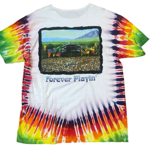 Vintage 1998 Grateful Dead L Forever Playing Tie Dye Short Sleeve Shirt - Picture 3 of 6